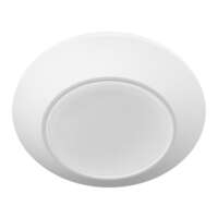 6" - LED - 2700K 12 Watt - 831 Lumens Dimmable - Damp Rated White Finish RAB Lighting