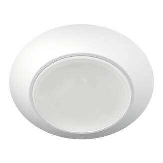 7" - LED - 2700K 16 Watt - 1,059 Lumens Dimmable - Damp Rated White Finish RAB Lighting
