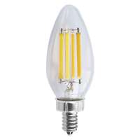 8 Watt - Candelabra Base 2700K - B11 Filament LED 90 CRI - Clear - Dimmable Satco Lighting