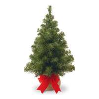 2&#39; Noble Fir Artificial Tabletop Tree WW - 15 LED Lights