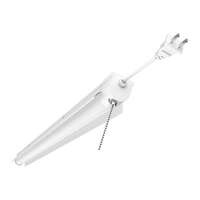 34 Watt - 3,000 Lumens 4000K - LED - 120V 3ft Shop Light Fixture On/Off Pull Chain - 5ft Cord Nuvo Lighting