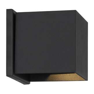 4.75" - 1 LED - 3000K 5 Watt - 240 Lumens Wet Rated - 120V Square Black Finish Nuvo Lighting