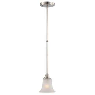 6&quot; - 1 Light - 100W Max Brushed Nickel Finish Frosted Glass Nuvo Lighting