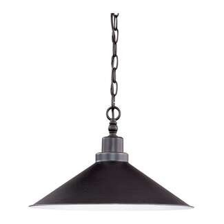 16&quot; - 1 Light - 150W Max Mission Dust Bronze Finish Metal Shade Nuvo Lighting