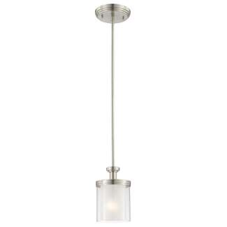 6&quot; - 1 Light - 60W Max Brushed Nickel Finish Clear and Frosted Glass Nuvo Lighting