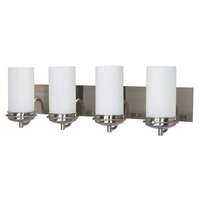 30&quot; - 4 Light - 100W Max Brushed Nickel Finish Satin Frosted Glass Nuvo Lighting