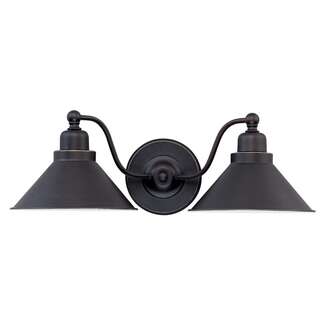 20" - 2 Light - 100W Max Mission Dust Bronze Finish Nuvo Lighting
