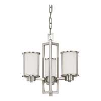 17.75&quot; - 3 Light - 60W Max Brushed Nickel Finish Arms Up or Down Satin White Glass Nuvo Lighting
