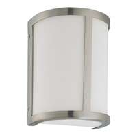 6" - 1 Light - 100W Max Brushed Nickel Finish Satin White Glass Nuvo Lighting