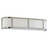 24" - 3 Light - 100W Max Brushed Nickel Finish Satin White Glass Nuvo Lighting