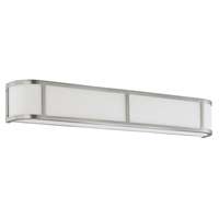32" - 4 Light - 100W Max Brushed Nickel Finish Satin White Glass Nuvo Lighting