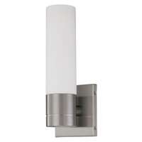 12" - 1 Light - 60W Max Brushed Nickel Finish White Glass Nuvo Lighting