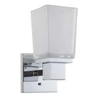 4.75" - 1 Light - 100W Max Polished Chrome Finish Sandstone Etched Glass Nuvo Lighting