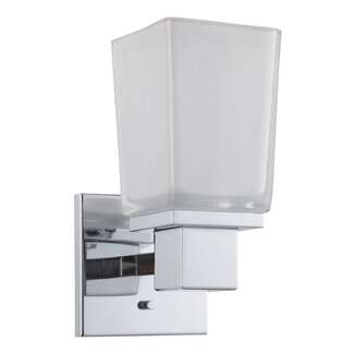 4.75" - 1 Light - 100W Max Polished Chrome Finish Sandstone Etched Glass Nuvo Lighting