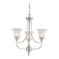 21.75&quot; - 3 Light - 60W Max Brushed Nickel Finish Clear Seeded Glass Nuvo Lighting