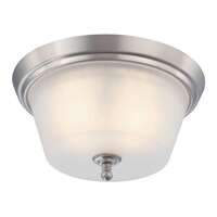 13&quot; - 2 Light - 60W Max Brushed Nickel Finish Frosted Glass Nuvo Lighting