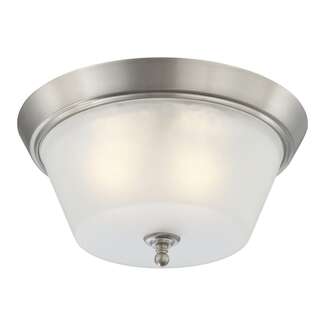 15.5&quot; - 3 Light - 60W Max Brushed Nickel Finish Frosted Glass Nuvo Lighting
