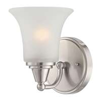 6&quot; - 1 Light - 100W Max Brushed Nickel Finish Frosted Glass Bell Shades Nuvo Lighting