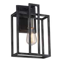 8" - 1 Light - 60W Max Iron Black Finish with Brushed Nickel Accents Nuvo Lighting