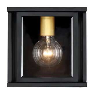 8" - 1 Light - 60W Max Midnight Bronze Finish Clear Beveled Glass Nuvo Lighting