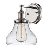 5" - 1 Light - 100W Max Polished Nickel Finish Clear Glass Nuvo Lighting