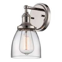 5" - 1 Light - 100W Max Polished Nickel Finish Clear Glass Nuvo Lighting