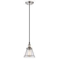 6.5&quot; - 1 Light - 100W Max Polished Nickel Finish Clear Glass Nuvo Lighting