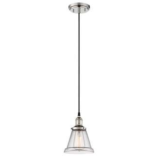 6.5&quot; - 1 Light - 100W Max Polished Nickel Finish Clear Glass Nuvo Lighting