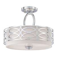 15&quot; - 3 Light - 60W Max Polished Nickel Finish Frosted Glass Nuvo Lighting