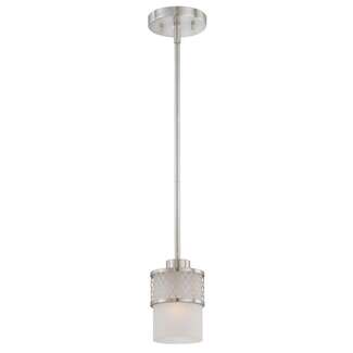 5&quot; - 1 Light - 60W Max Brushed Nickel Finish Frosted Glass Nuvo Lighting