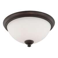 16&quot; - 3 Light - 60W Max Prairie Bronze Finish Frosted Glass Nuvo Lighting