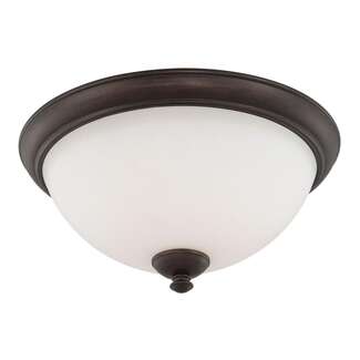 16&quot; - 3 Light - 60W Max Prairie Bronze Finish Frosted Glass Nuvo Lighting