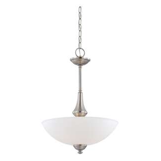 16&quot; - 3 Light - 60W Max Brushed Nickel Finish Frosted Glass Nuvo Lighting