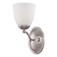 5.5&quot; - 1 Light - 100W Max Brushed Nickel Finish Frosted Glass Nuvo Lighting