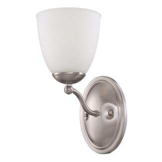 5.5" - 1 Light - 100W Max Brushed Nickel Finish Frosted Glass Nuvo Lighting