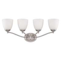 28&quot; - 4 Light - 100W Max Brushed Nickel Finish Frosted Glass Nuvo Lighting