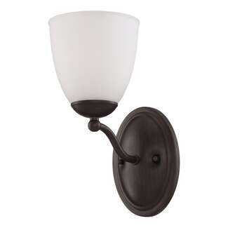 5.5" - 1 Light - 100W Max Prairie Bronze Finish Frosted Glass Nuvo Lighting