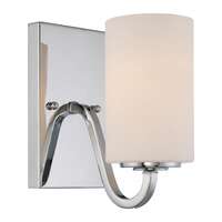 4" - 1 Light - 100W Max Polished Nickel Finish White Glass Nuvo Lighting