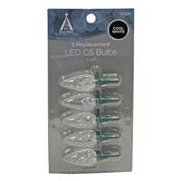 Holiday Wonderland LED Replacement Bulbs 5Pk - C6 - CW