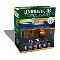 70 LED Icicle Set Warm White - T5 Commercial Grade
