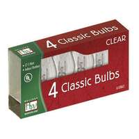 Incandescent Replacement Bulbs - 4PK - C7 Clear - Twinkle