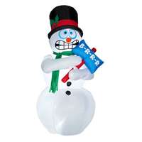 6&#39; Animated Air Blown Shivering Snowman Inflatable Yard Decoration
