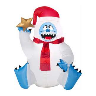 3&#39; Airblown Sitting Bumble Holding Star Inflatable Decoration