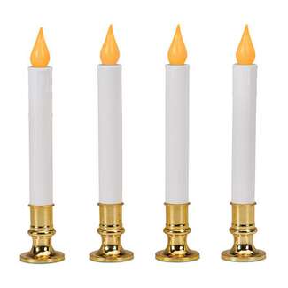 4 Pack Battery Operated Flickering LED Candle Sylvania