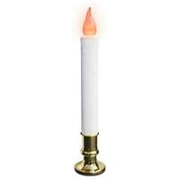 9&quot; Electric Candle With Automatic Timer Clear 7W Bulb, Plug In To Activate