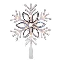 Sylvania 10&quot; Clear Acrylic Snowflake Tree Top