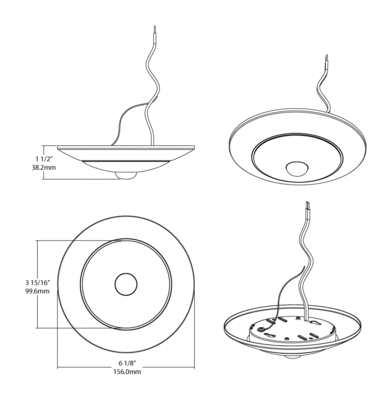 DSKFA-4R109CCT120WS/PIR Dimensions