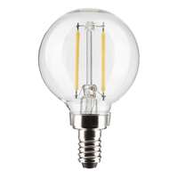 3 Watt - 200 Lumens 4000K - 90 CRI Dimmable - Wet Rated G16.5 LED Filament Clear - Candelabra Satco Lighting