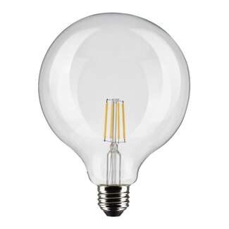 4 Watt - 350 Lumens 4000K - 90 CRI Dimmable - Wet Rated G40 LED Filament Clear Finish Satco Lighting