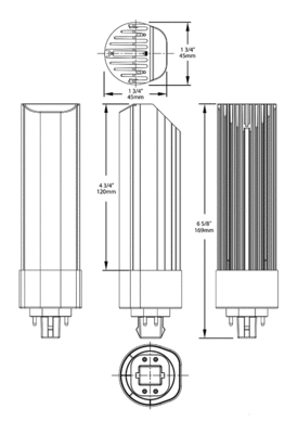 PLT-14.5-H-835-DIR Dimensions
